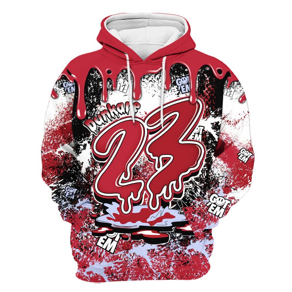 Hoodie To Match Toro Bravo 6s - Dripping 23 Drip All Over Print