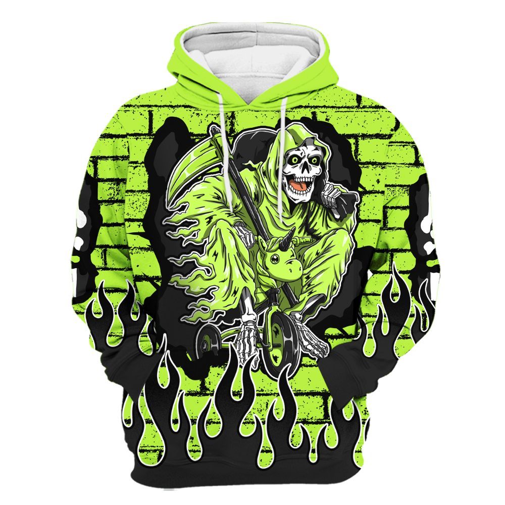 Hoodie To Match Air Force 1 Low Dance Volt - Self Make Skeleton Crashed All Over Print