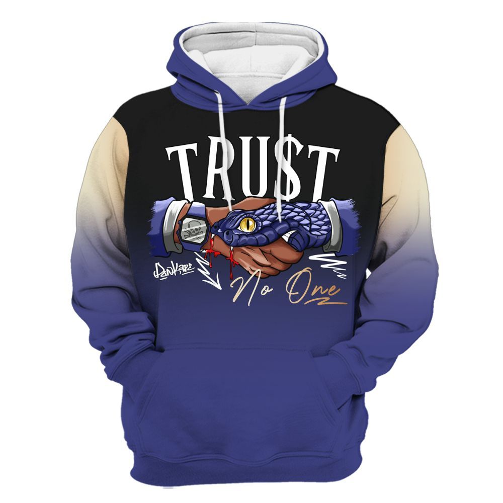 Hoodie To Match JM Pro Black Concord - Snake Trust No One Drip All Over Print