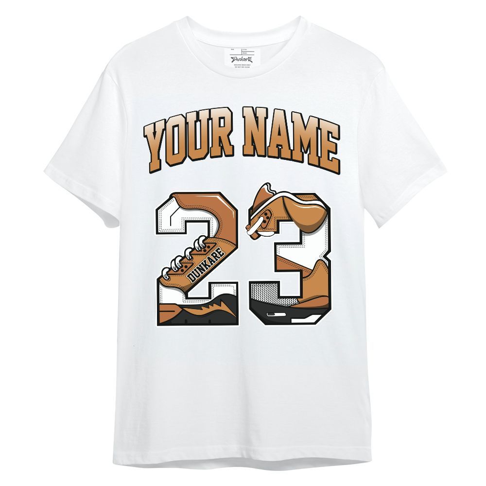 Shirt To Match Dunk Low Nature Wheat Suede Custom Name Number 23 5s Unisex Shirt