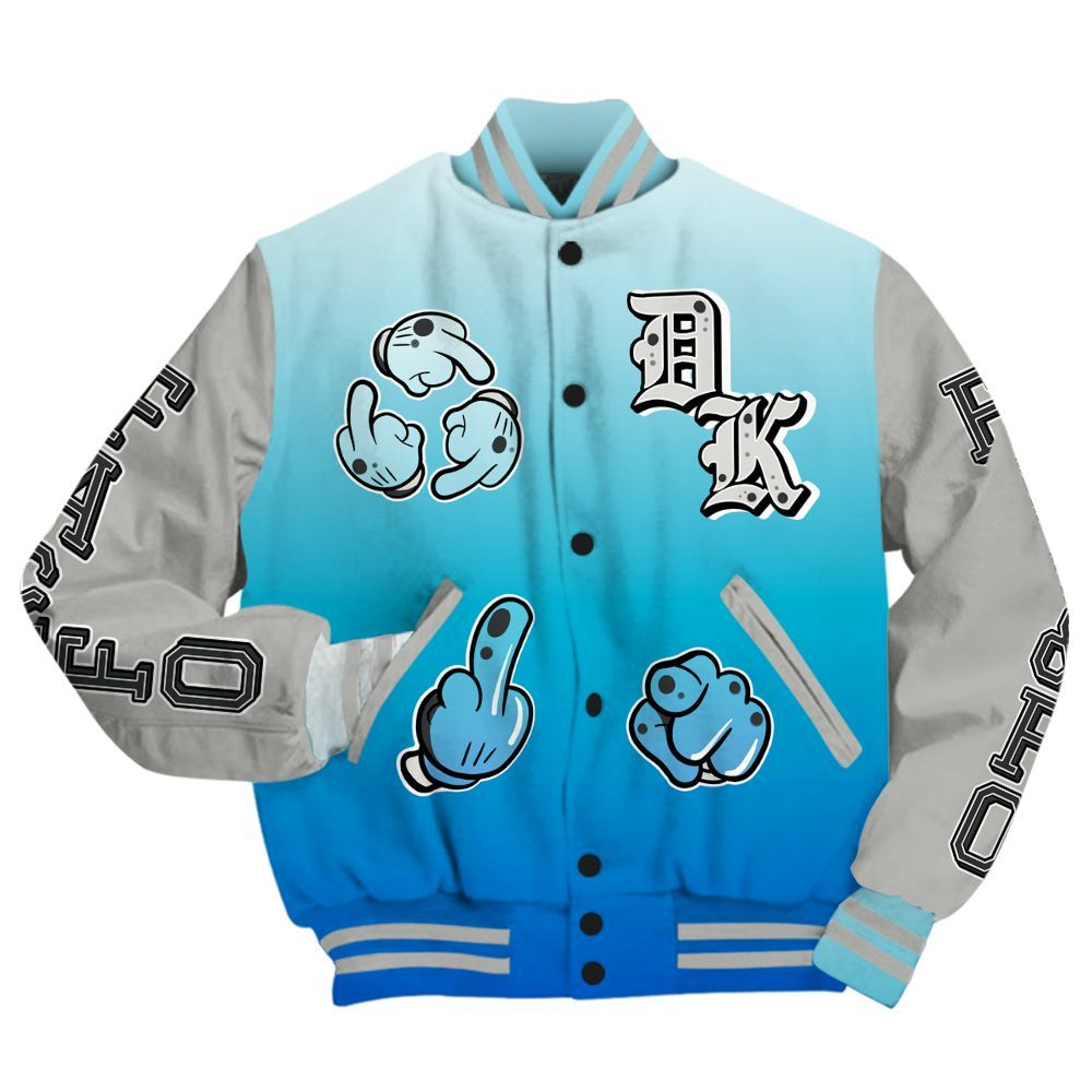 Varsity Jacket To Match Air Max One Block Down Blue - F Around Find Out Graphic All Over Print