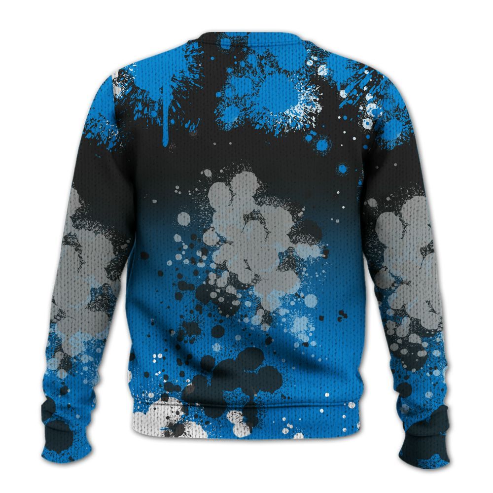 Sweater To Match High OG FragmentxULA White Black 1s - God Blessed Ink Drip Graphic