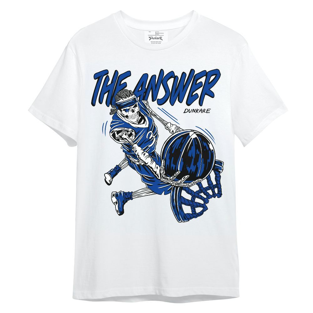 Shirt To Match Hyper Royal 12s - The Answer Skeleton Unisex Shirt