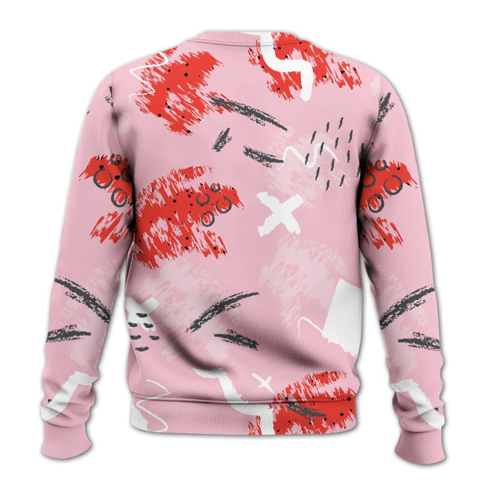Sweatshirt To Match Retro Awake Arctic Pink - Hustle Grind Pray All Over Print