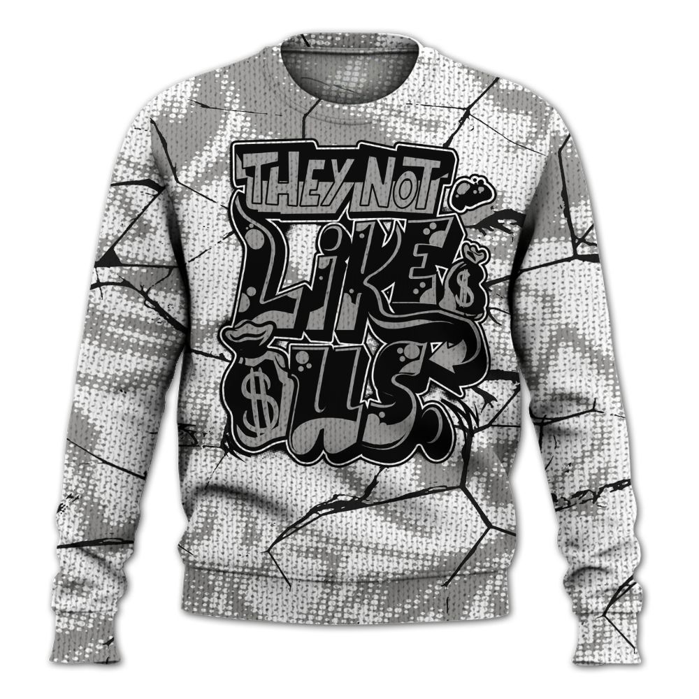 Sweater To Match OG Steel Grey 10s - Dislike Us Crack Graphic