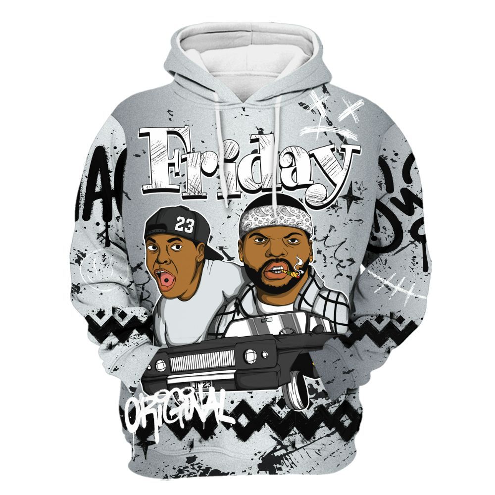 Hoodie To Match Cap And Gown 6s - Friday Sneaker Crayon All Over Print