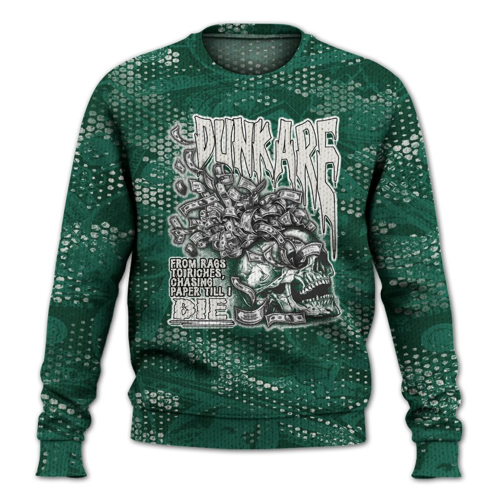 Knitted Sweater To Match Oxidized Green 4s - From Rags To Riches