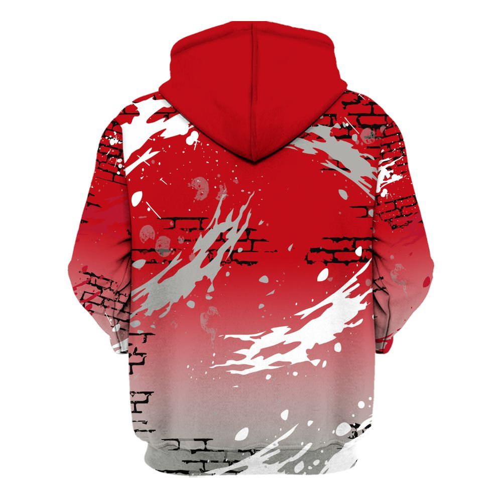 Hoodie To Match Air Griffey Max Gray Reds 1s - Values Of Loyalty Drip All Over Print