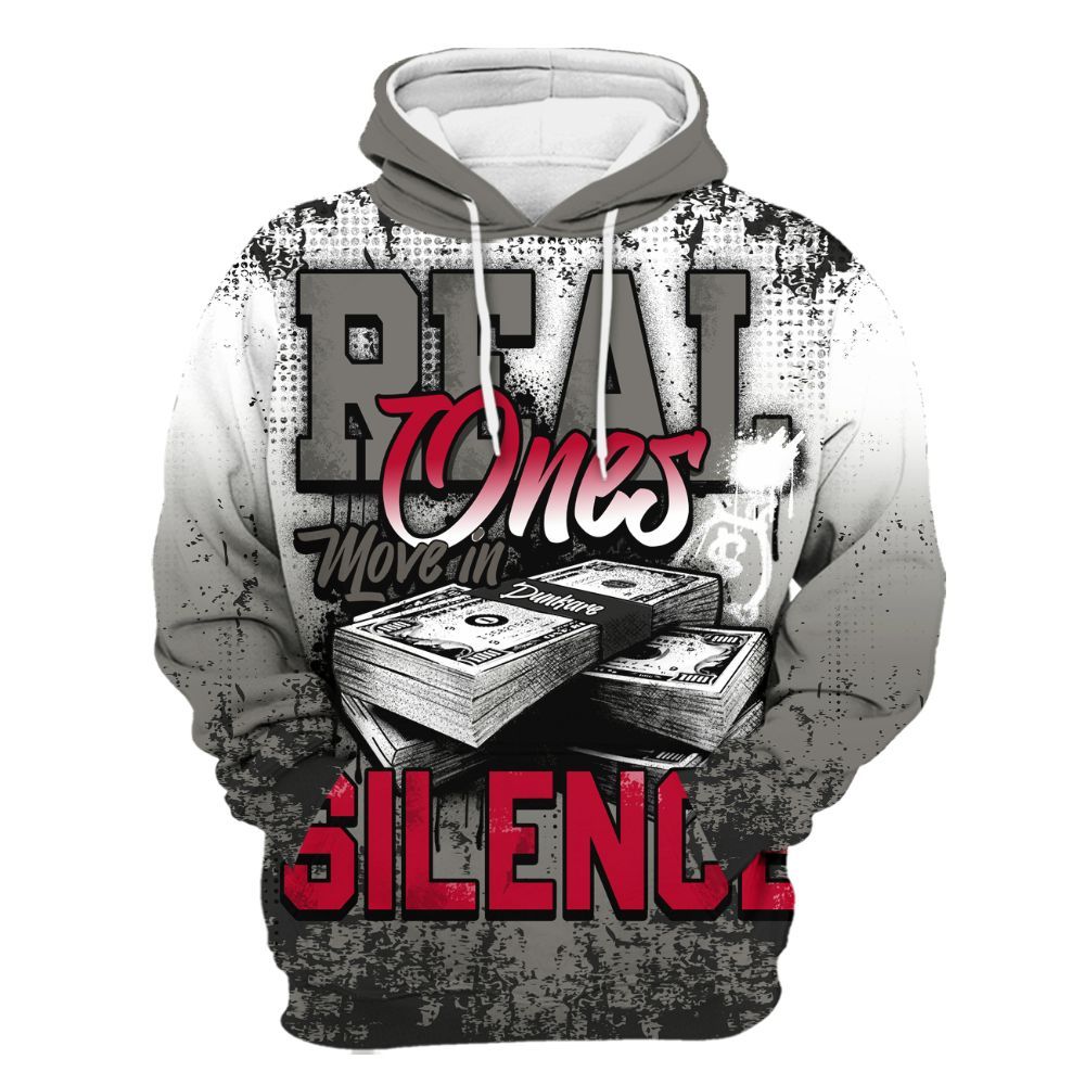 Hoodie To Match Shadow 2025 10s Shirt, Move In Silence Money Street Retro All Over Print