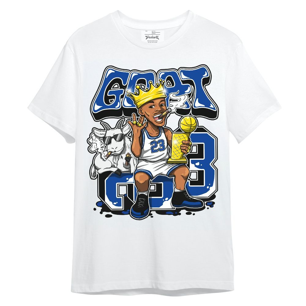 Shirt To Match Hyper Royal 12s - G.O.A.T Number 23 Unisex Shirt