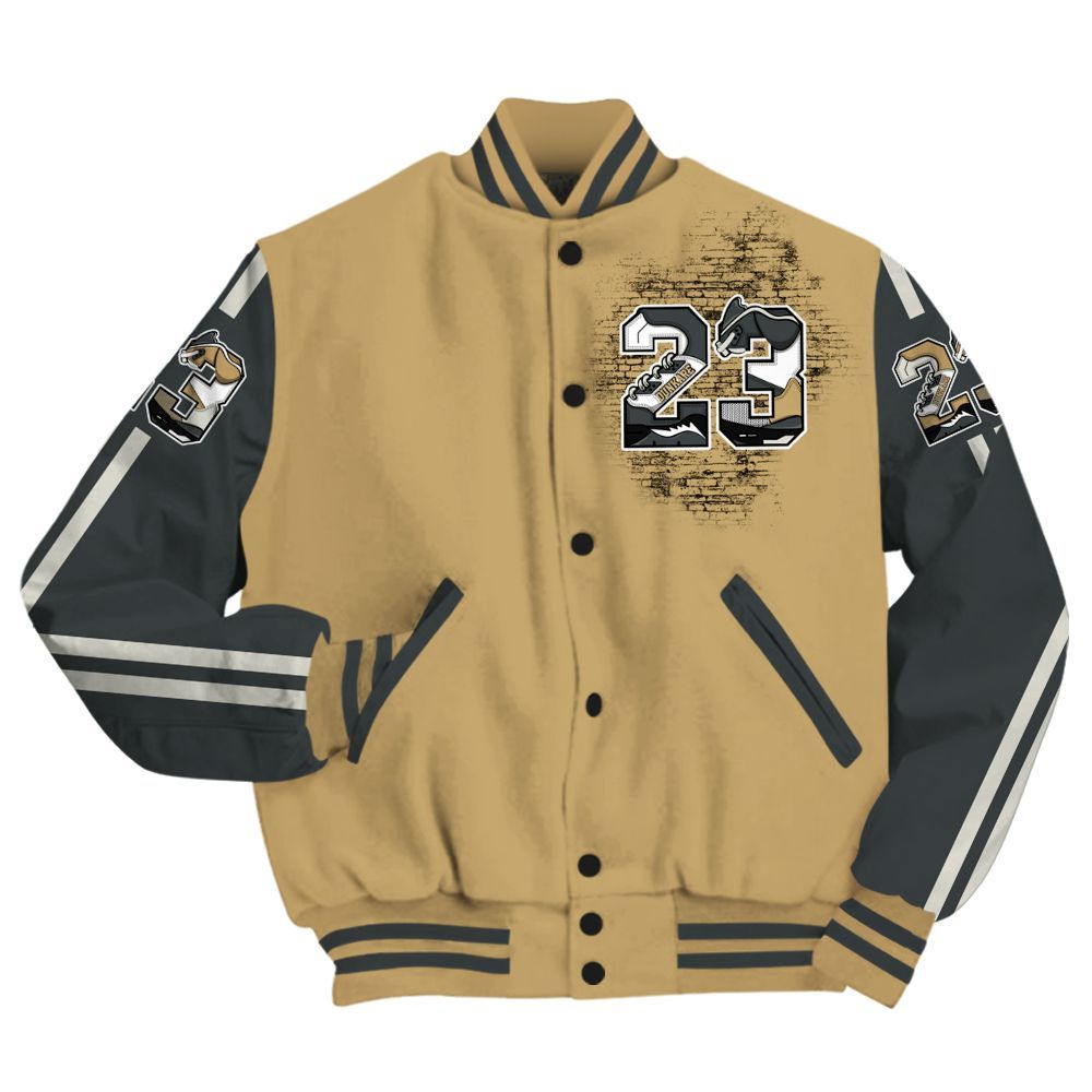 Varsity Jacket To Match Black LD 1000 - Custom Name Number 23 5s All Over Print