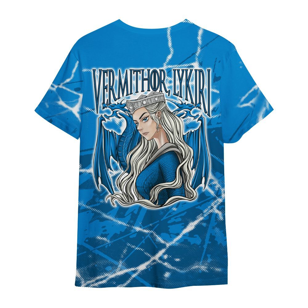 Shirt To Match Military Blue 4s - Dragon's Mom! Profound All Over Print