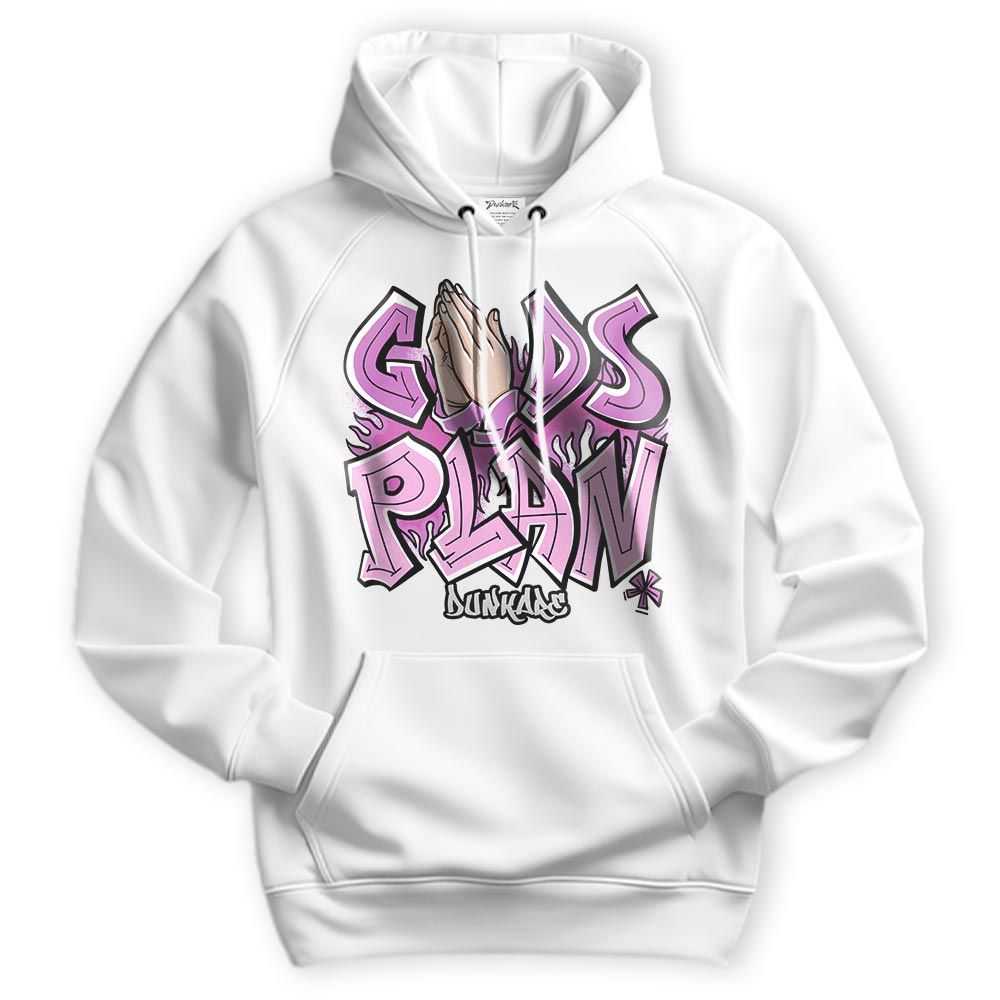 Sweatshirt To Match Hyper Violet 4s Hoodie - Gods Plan Graffiti Hoodie Unisex