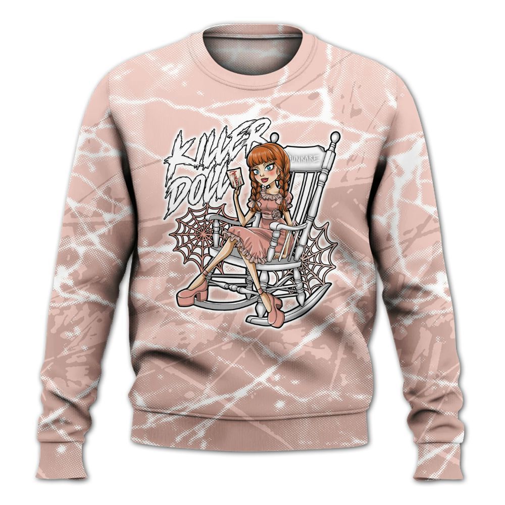 Sweatshirt To Match Low Legend Pink 11s - Killer Doll-A Halloween Profound All Over Print