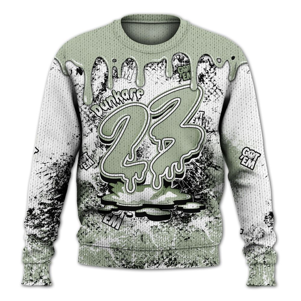 Knitted Sweater To Match Seafoam Sail 4s - Dripping 23 Drip