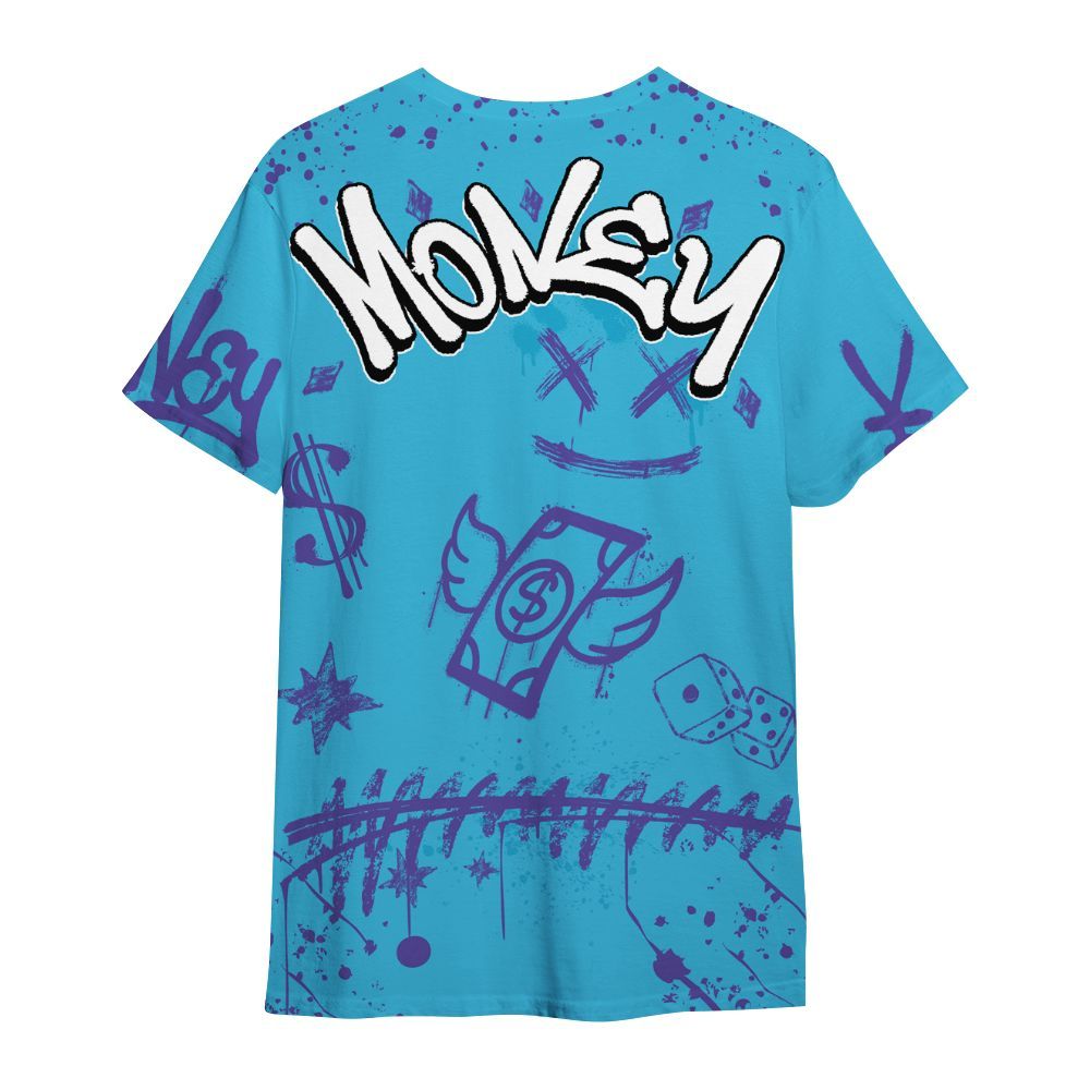 Shirt To Match Retro Aqua 6s - Everybody Paid In Full Crayon All Over Print