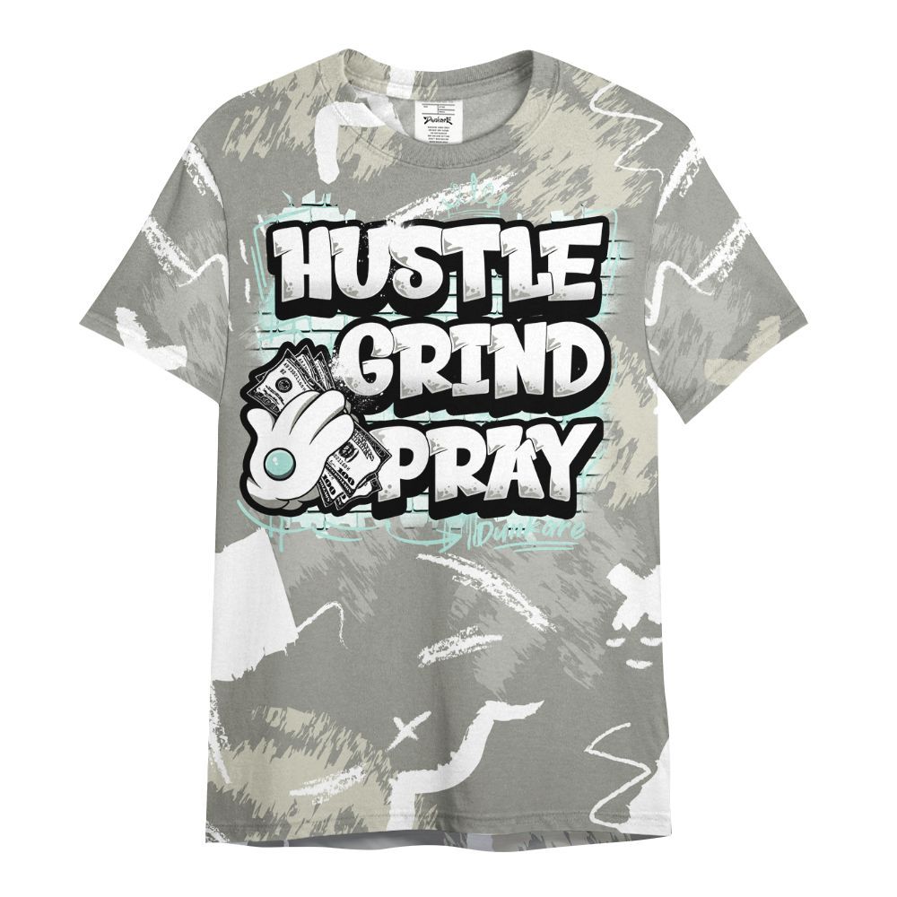 Shirt To Match Low OG Year Of The Snake 1s - Hustle Grind Pray Retro All Over Print