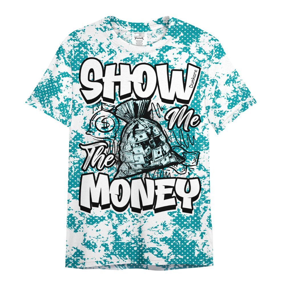 Shirt To Match Air Griffey Max Aquamarine 1s - Show Me The Money Retro All Over Print