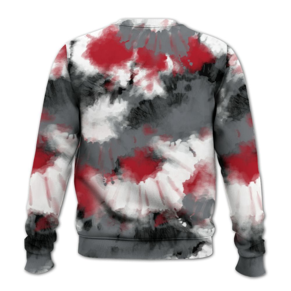 Sweatshirt To Match Retro Fire Red 9s - Tie Dye FK Around Find Out All Over Print