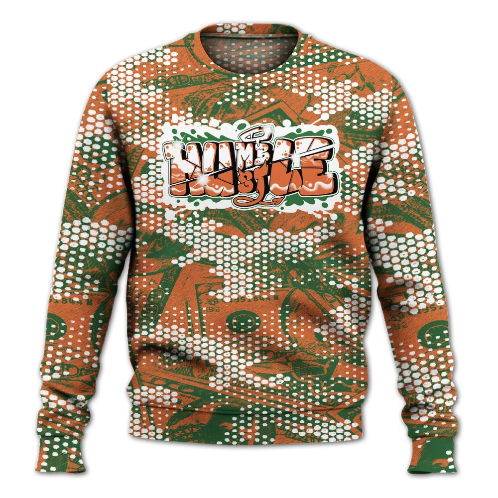 Sweatshirt To Match Low Miami 5s - Humbled Hustles Graphic Banknotes All Over Print