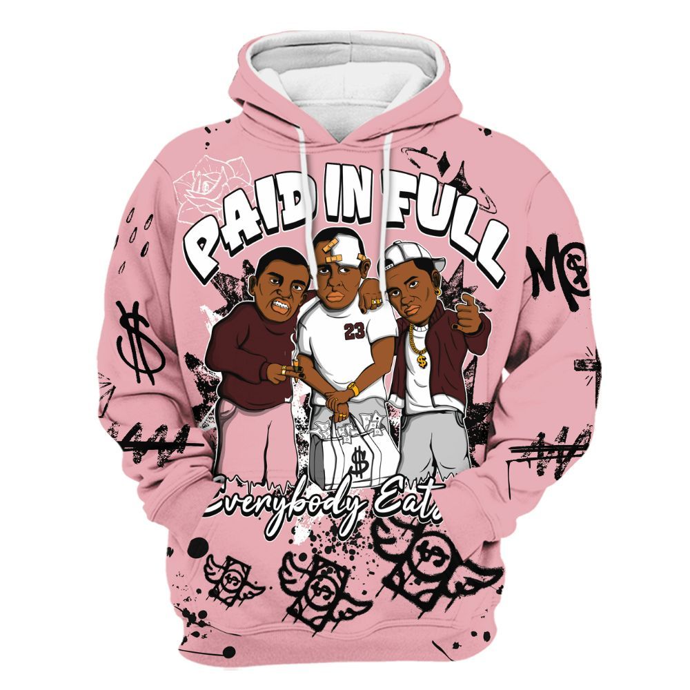 Hoodie To Match Air Max 90 Neapolitan 2025 - Everybody Paid In Full Crayon All Over Print