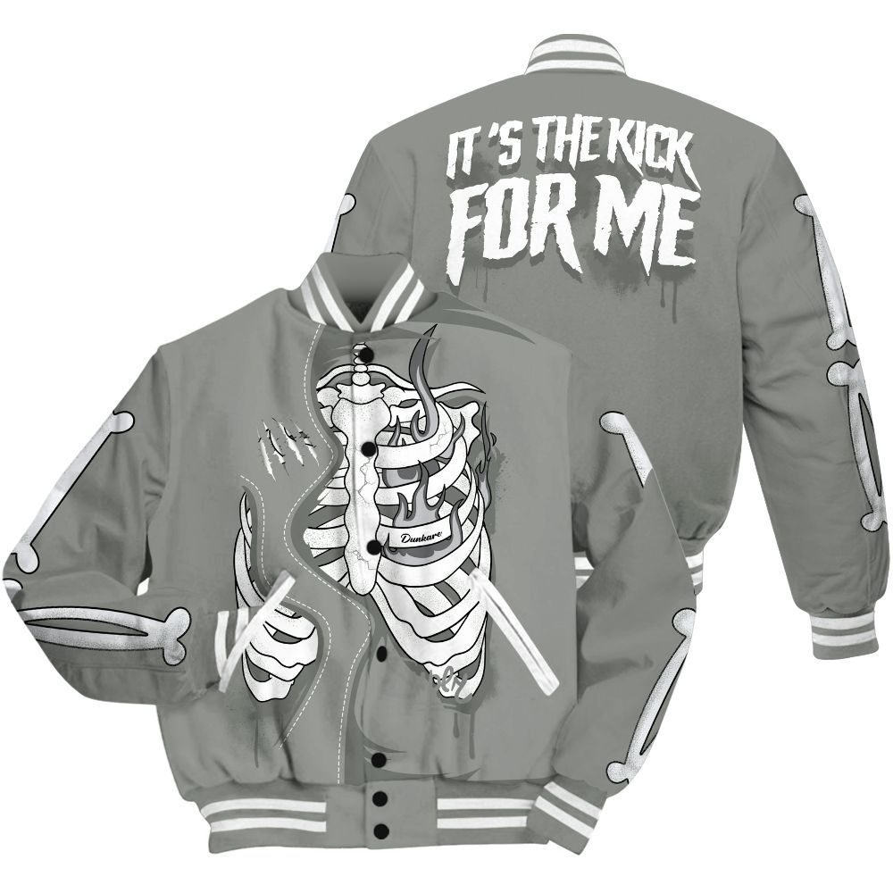 Varsity Jacket To Match Paris Cement Grey 4s - It's The Kick For Me All Over Print