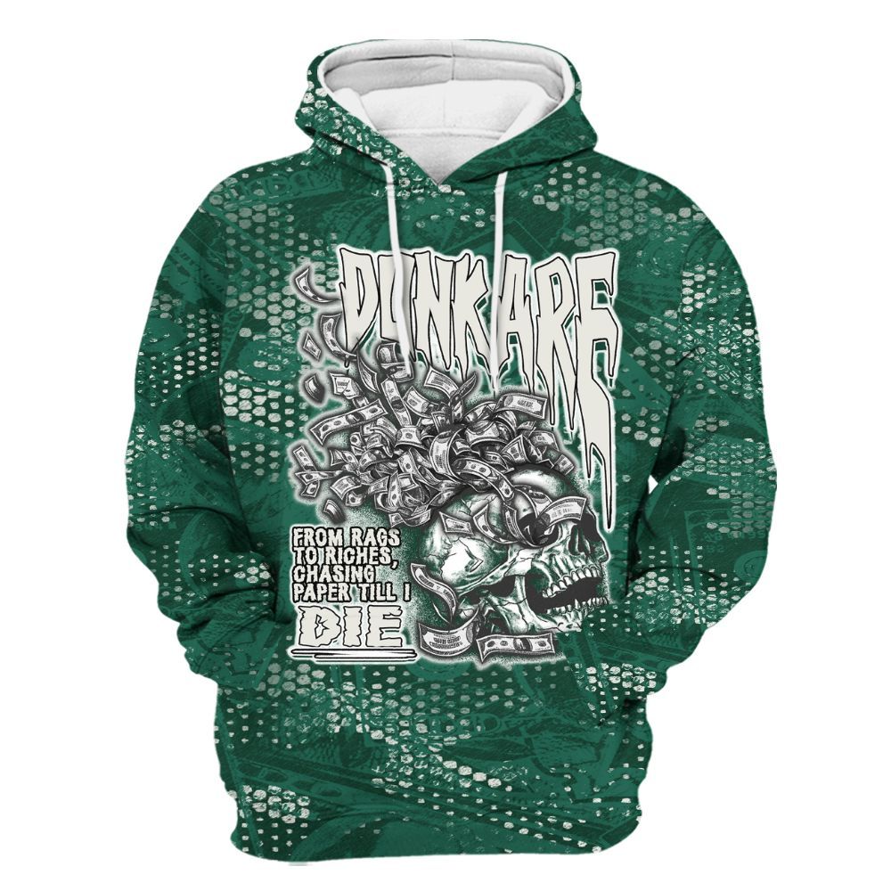 Hoodie To Match Oxidized Green 4s - From Rags To Riches All Over Print