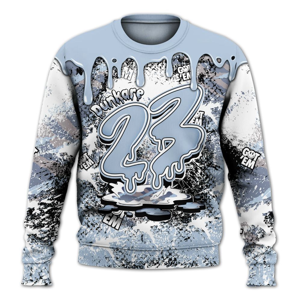 Sweatshirt To Match Ja 2 Induction - Dripping 23 Drip All Over Print