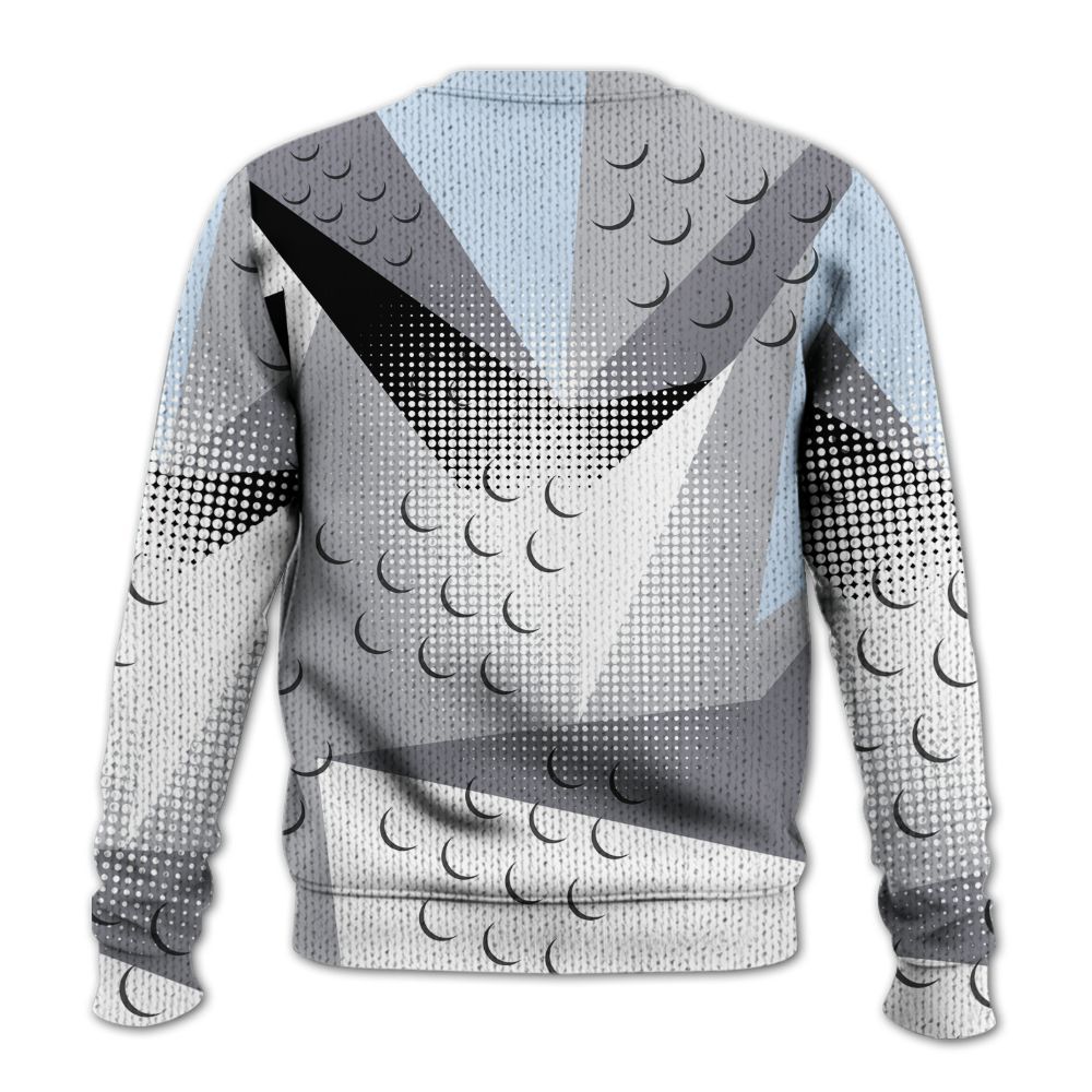 Knitted Sweater To Match Low Cement Grey 11s - Poly Custom Name Number 23 5s