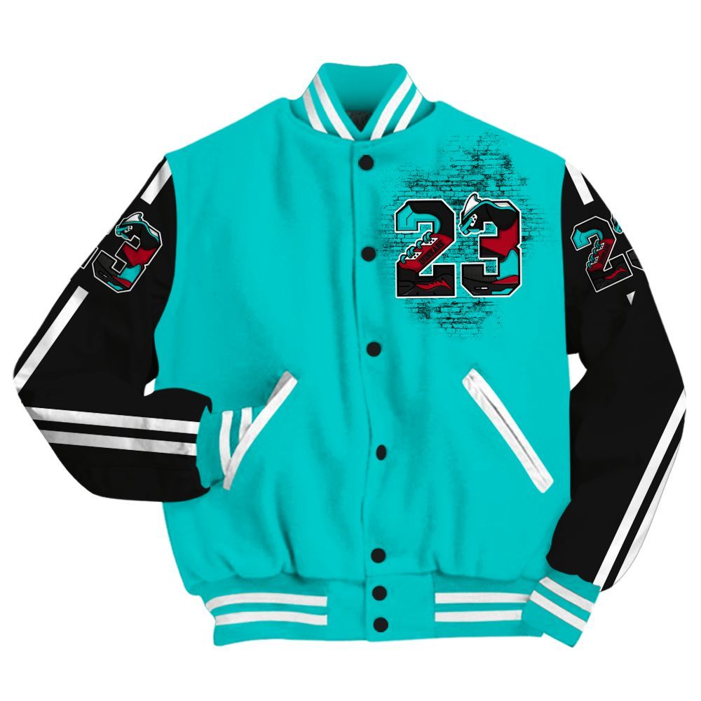 Varsity Jacket To Match Air Griffey Max 1 Freshwater - Custom Name Number 23 5s All Over Print