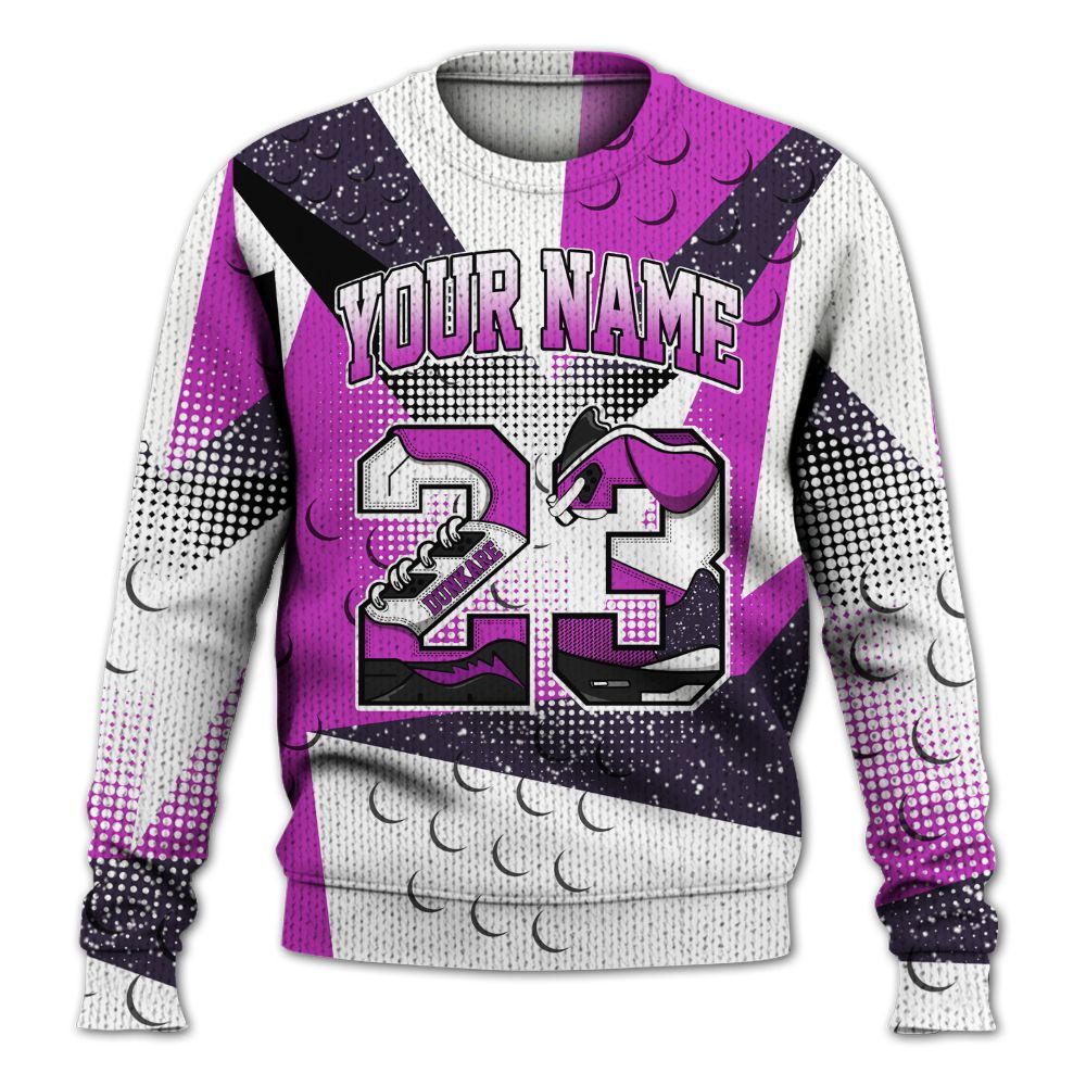 Knitted Sweater To Match Ja 2 Staregazer - Poly Custom Name Number 23 5s