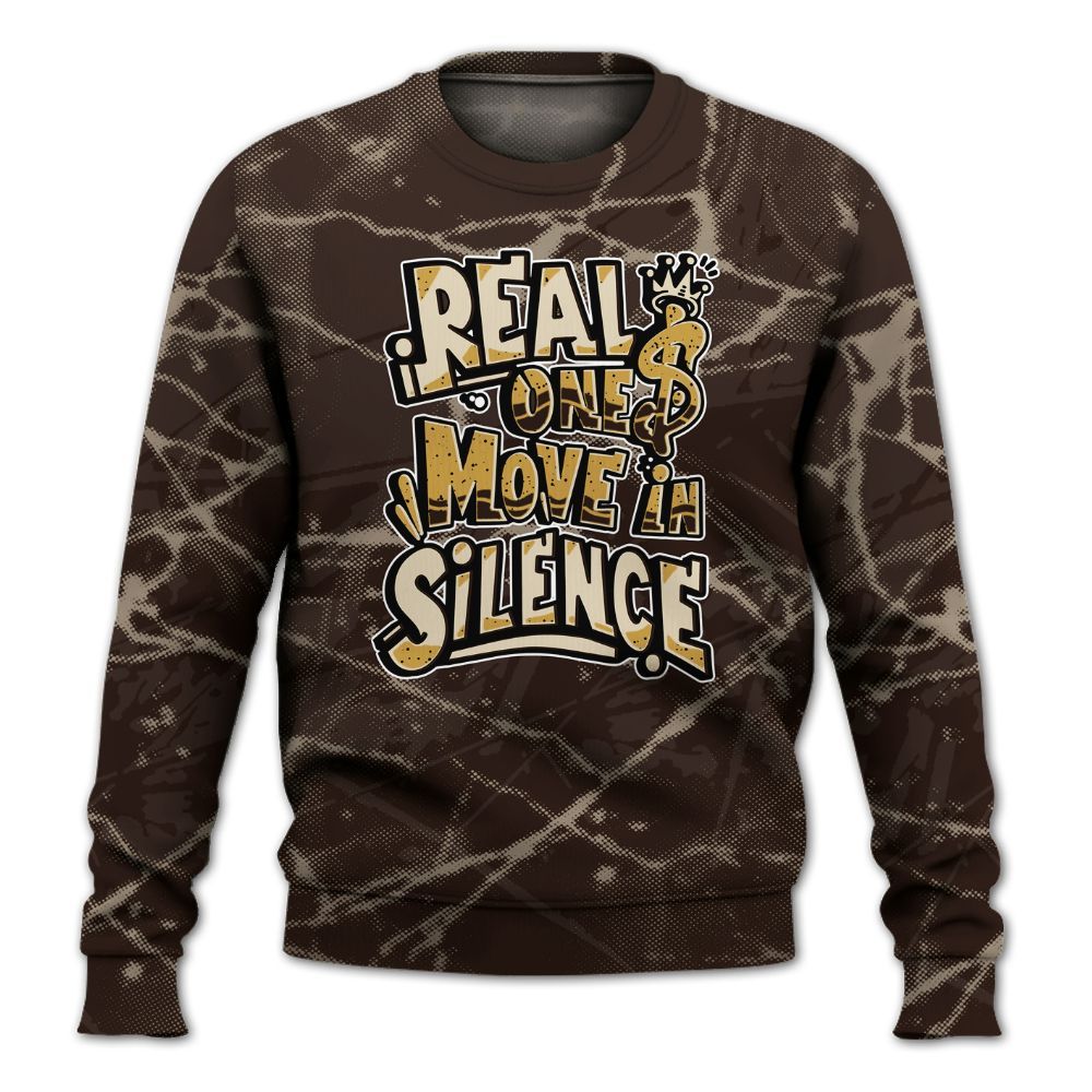 Sweatshirt To Match 2025 Retro Earth 5s - Ones Move In Silence Graphic All Over Print