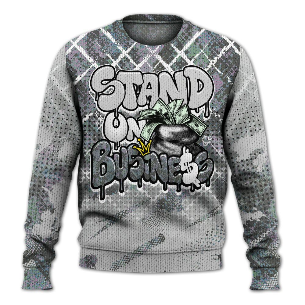 Knitted Sweater To Match Low CNY Year Of The Snake 11s - Halftone Stand Business Dripping