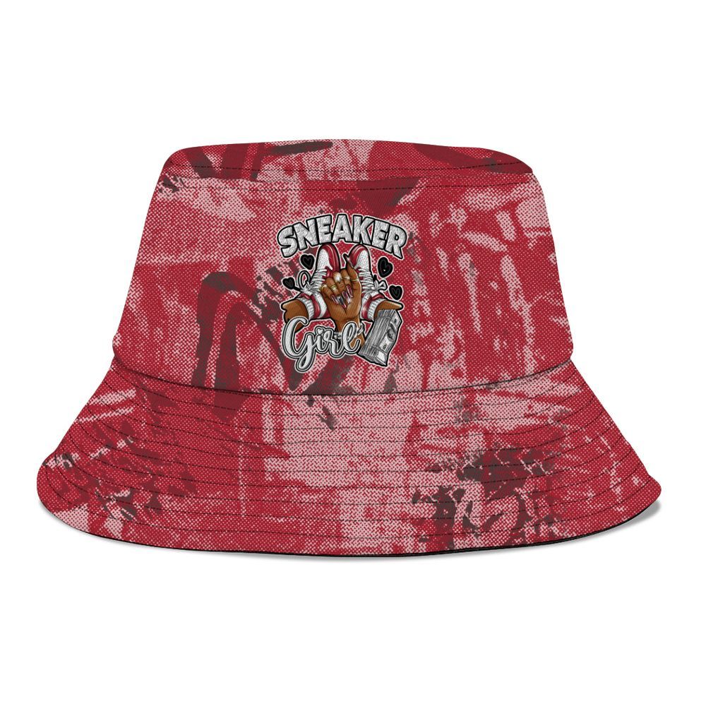 Bucket Hat To Match Black Toe 14s - Sneakerz Girlz Heart Grunge Graphic