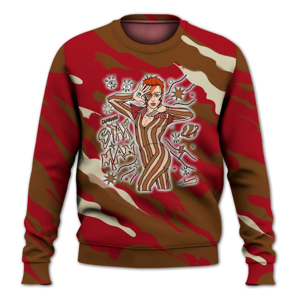 Sweatshirt To Match Archaeo Brown 5s - Starmans Graphics Colored All Over Print