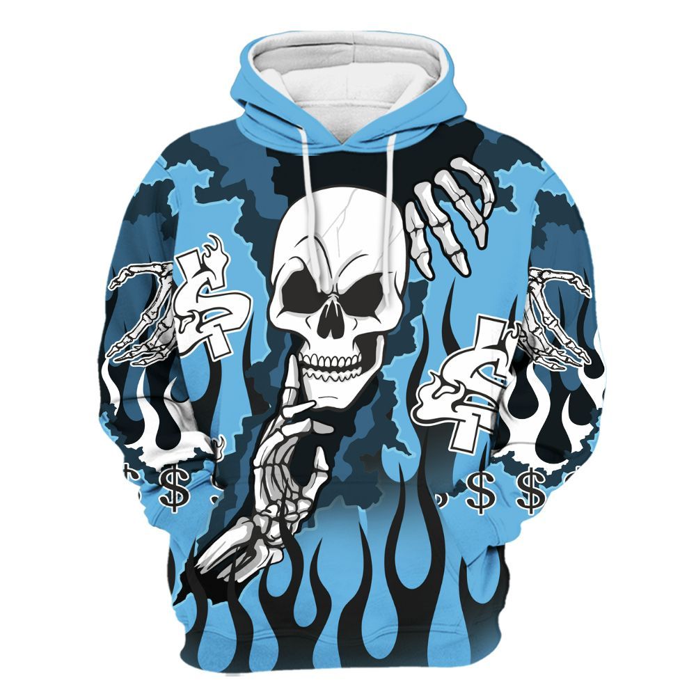 Hoodie To Match Melo 12s - Ones Move In Silence Graphic Trapped All Over Print