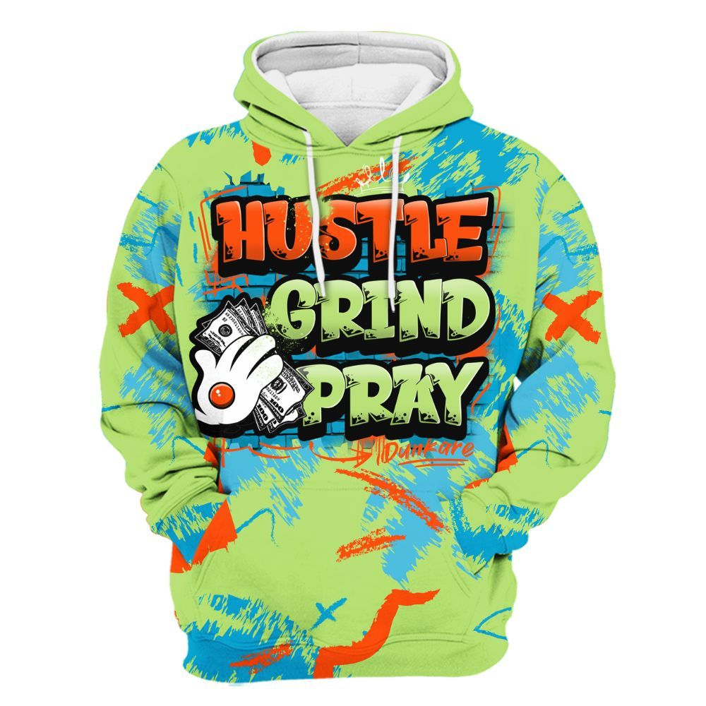 Hoodie To Match Kobe 9 Elite What The - Hustle Grind Pray Retro All Over Print