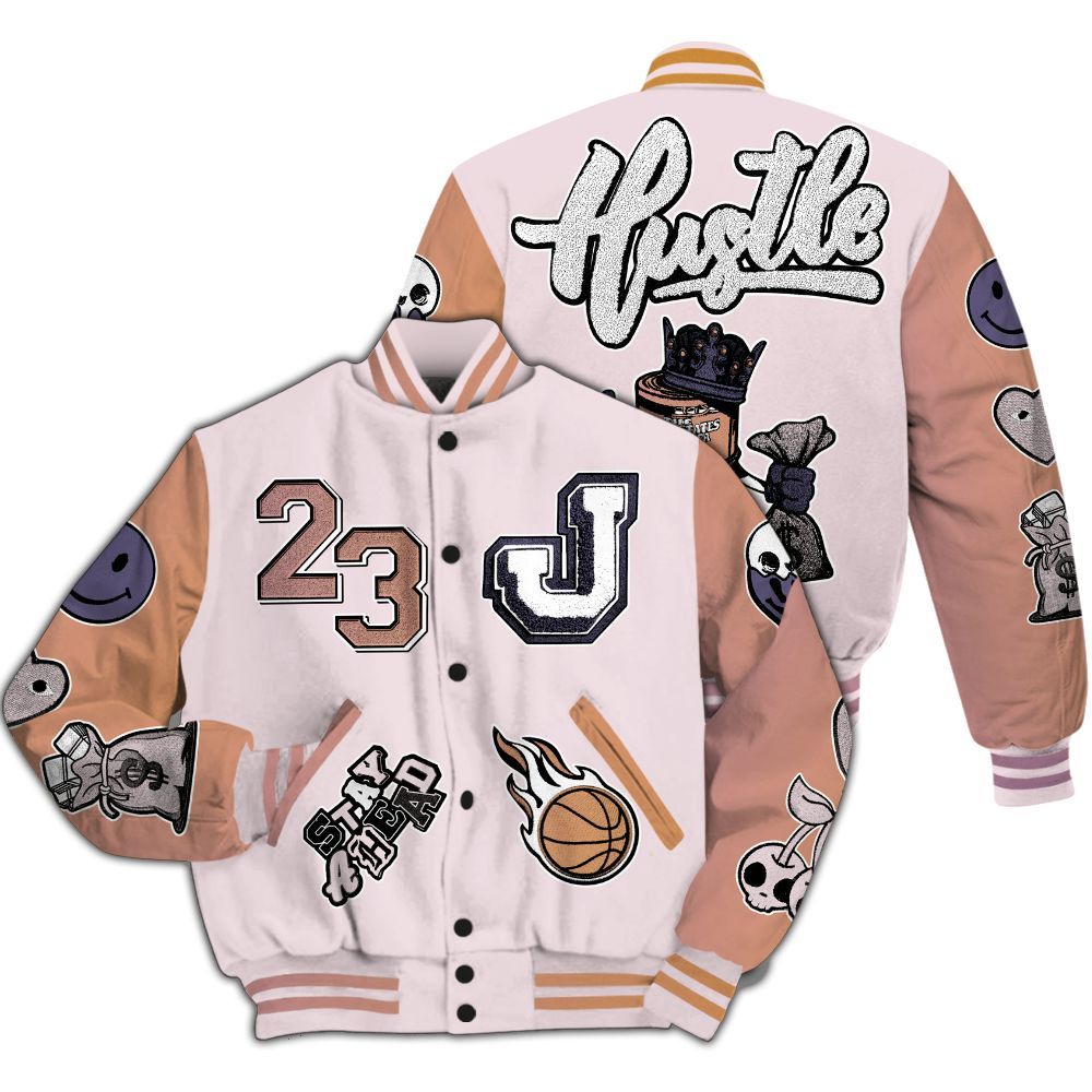 Varsity Jacket To Match Book Sunrise 1s - Hustles Money Number 23 All Over Print
