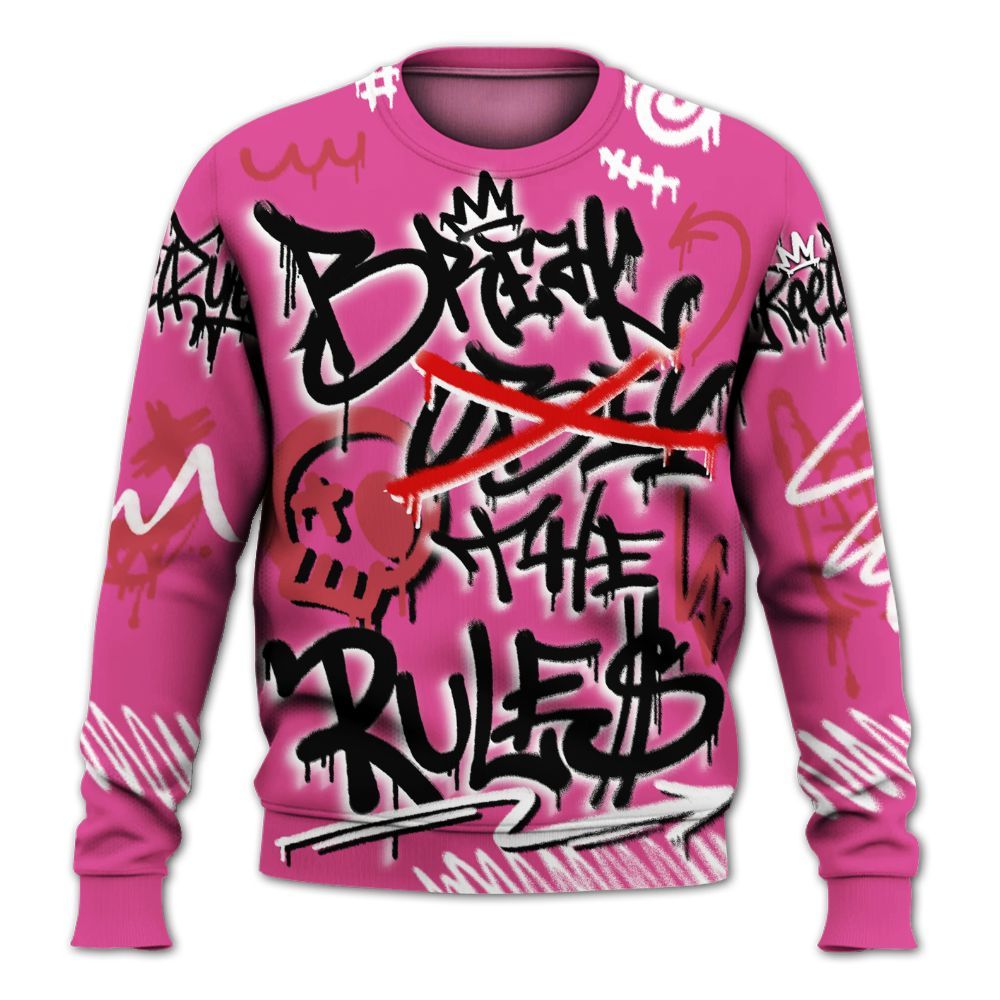 Sweatshirt To Match KD 4 Aunt Pearl - Break Rules Streetwear All Over Print