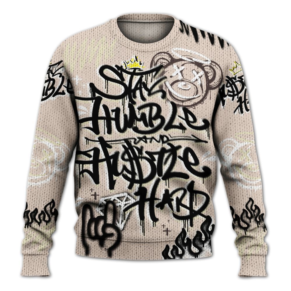 Knitted Sweater To Match A Ma Maniere X Fossil Stone 4s - Humble Drip Streetwear Graffity