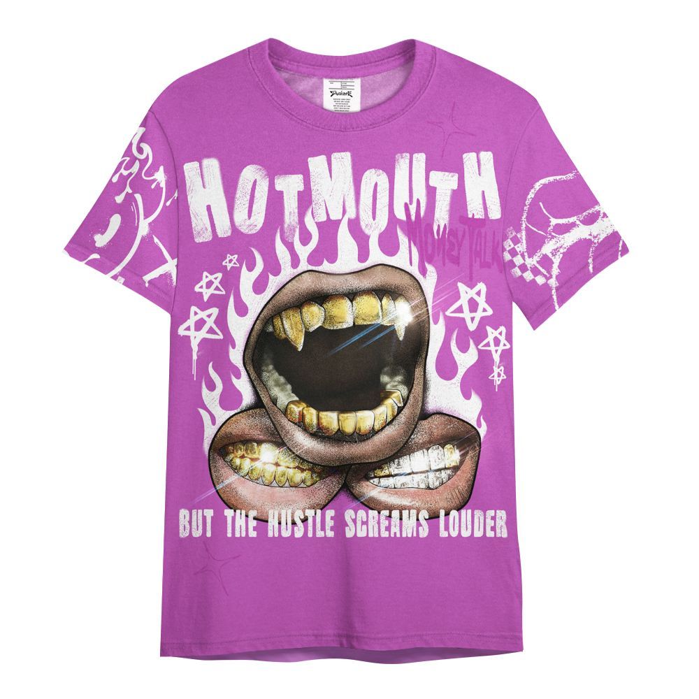 Shirt To Match Hyper Violet 4s - Mouth Burning Street Style All Over Print