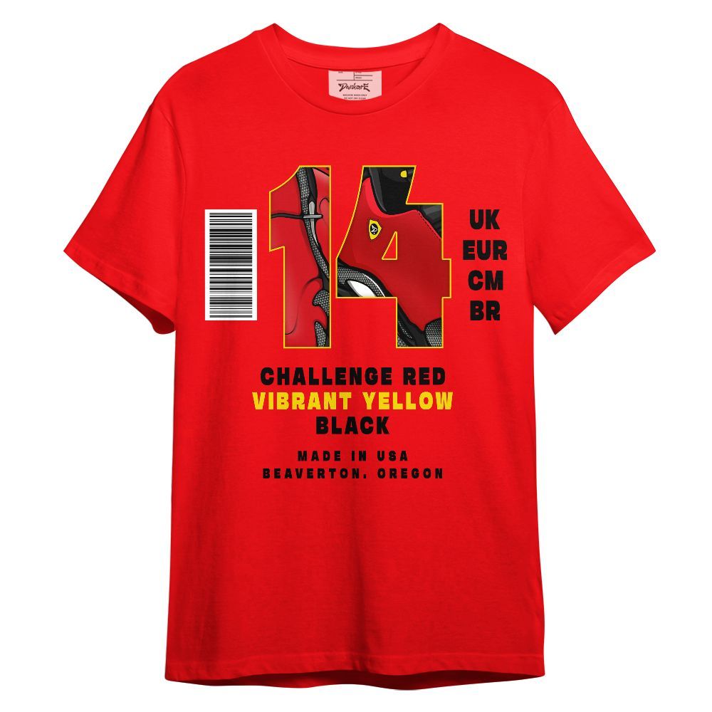 Shirt To Match Ferrari 14s - Sneaker Label Number 14 Graphic