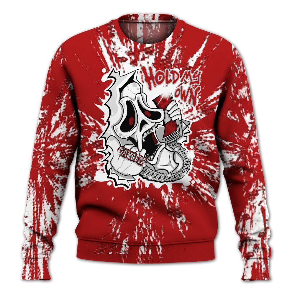 Sweatshirt To Match Red Taxi 12s - Hold My Own Graphic Halloween All Over Print