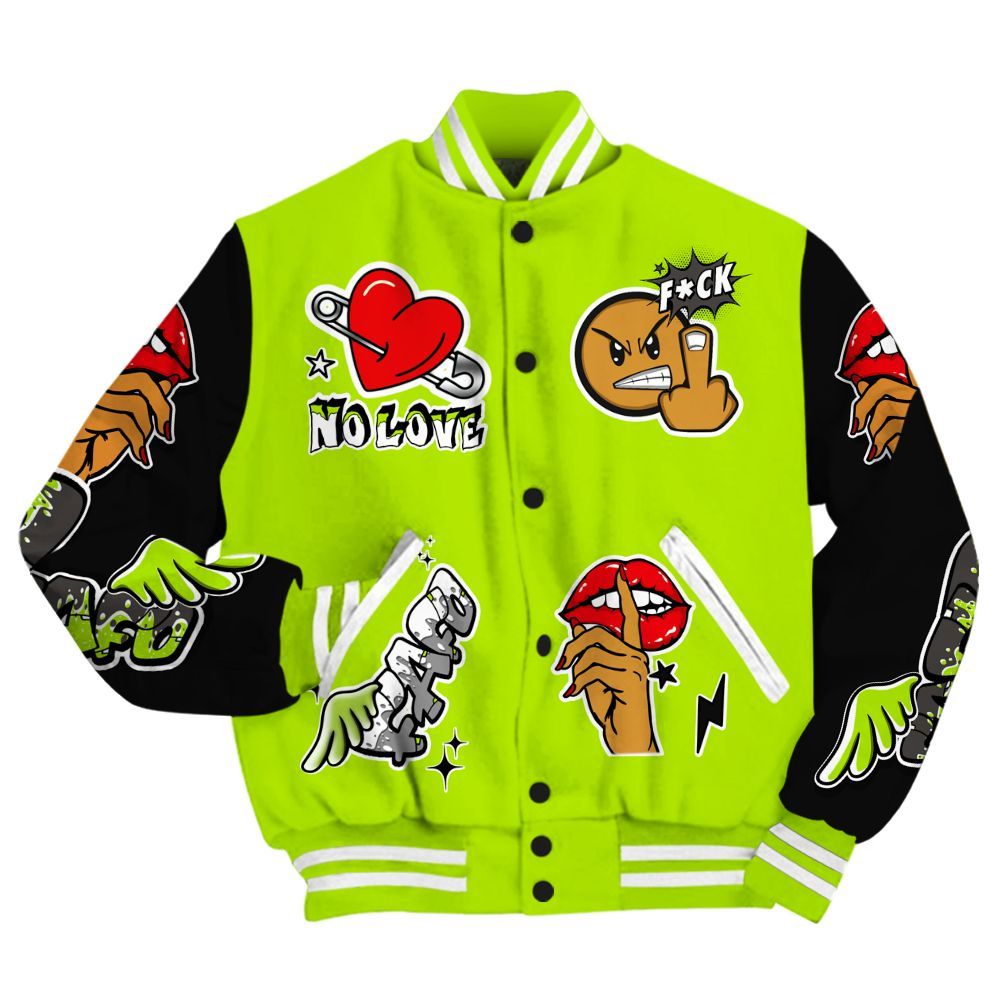Varsity Jacket To Match Foamposite Voltage Black Air Pro 2026 - FK Around Find Out All Over Print