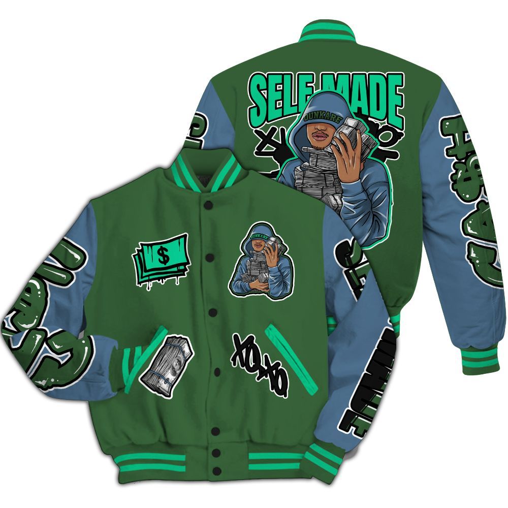 Varsity Jacket To Match Foamposite Pro Pine Green 2025 - Selfmade Unique All Over Print