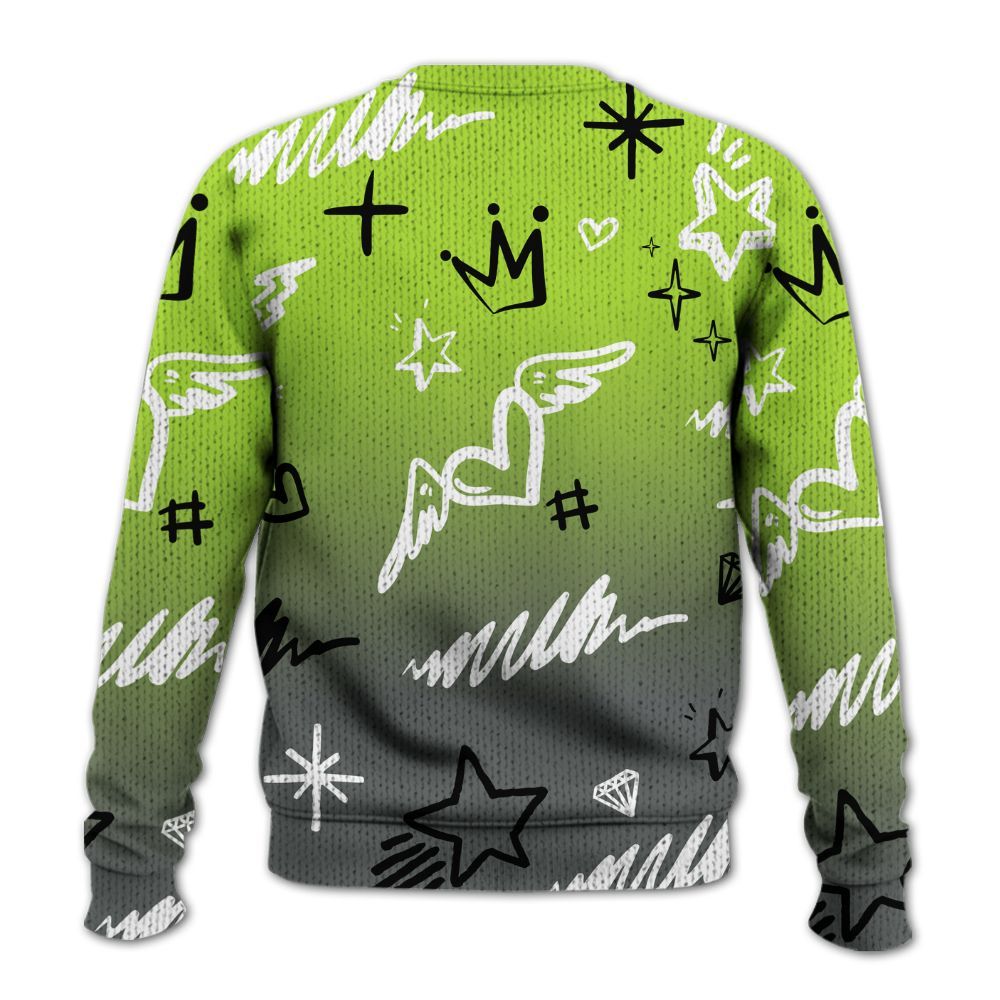 Knitted Sweater To Match Air Max 95 Neon - Rise Shine Hustle Grind