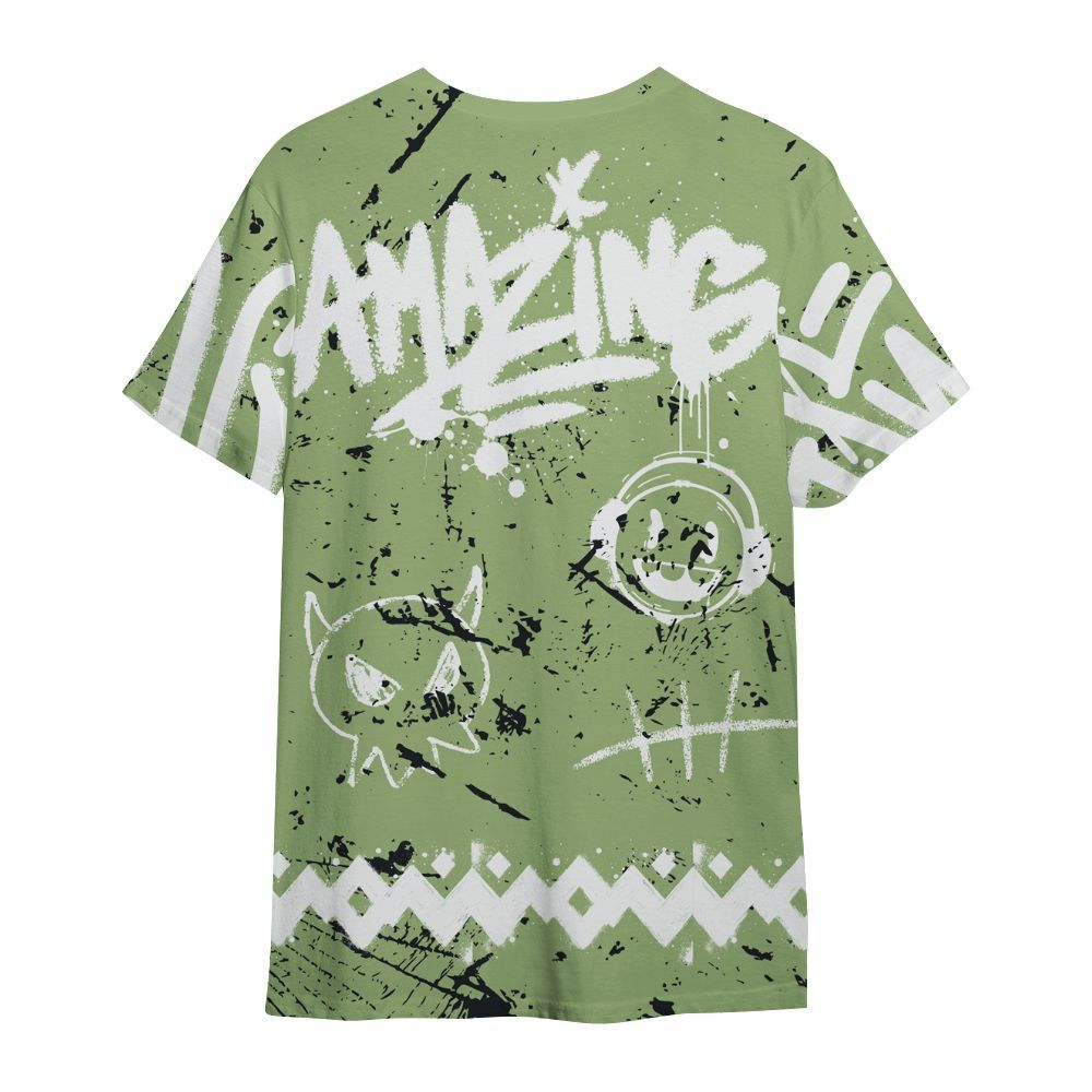 Shirt To Match Oil Green 4s - Friday Sneaker Crayon All Over Print