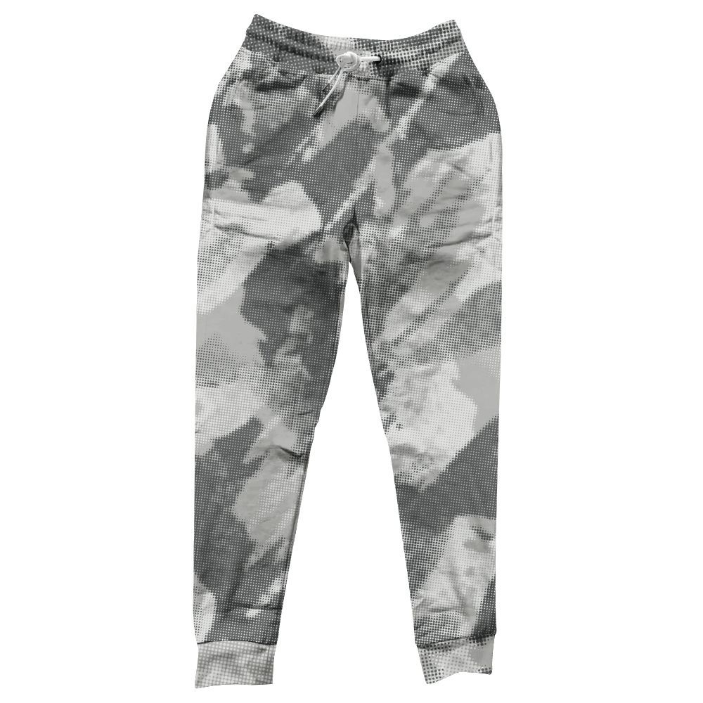 Sweatpant To Match Retro Wet Cement 4s - Abstract Halftone Graphic All Over Print