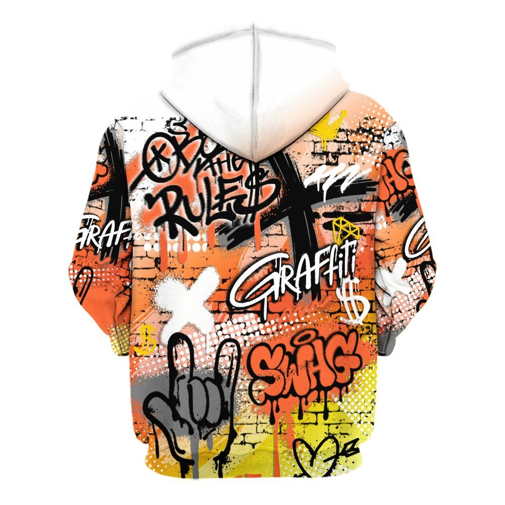 Hoodie To Match Dunk High Candy Corn - True It Real Graffiti Streetwear All Over Print