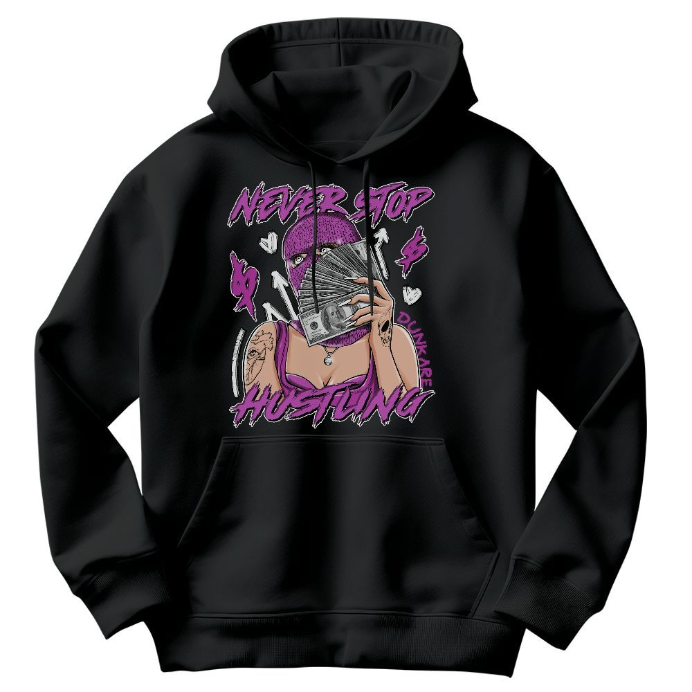 Sweatshirt To Match Hyper Violet 4s - Hustling Unque Graphic
